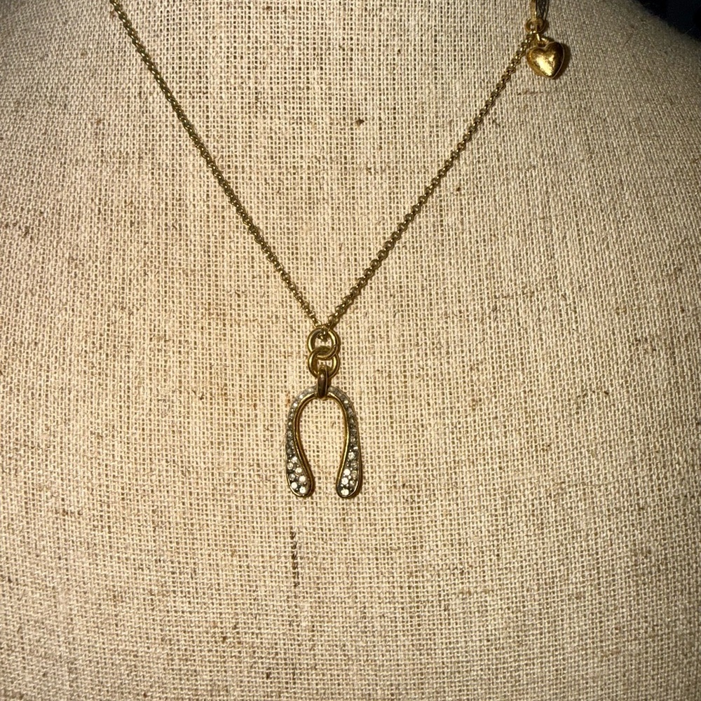 Juicy Courture Wishbone Pendant Necklace